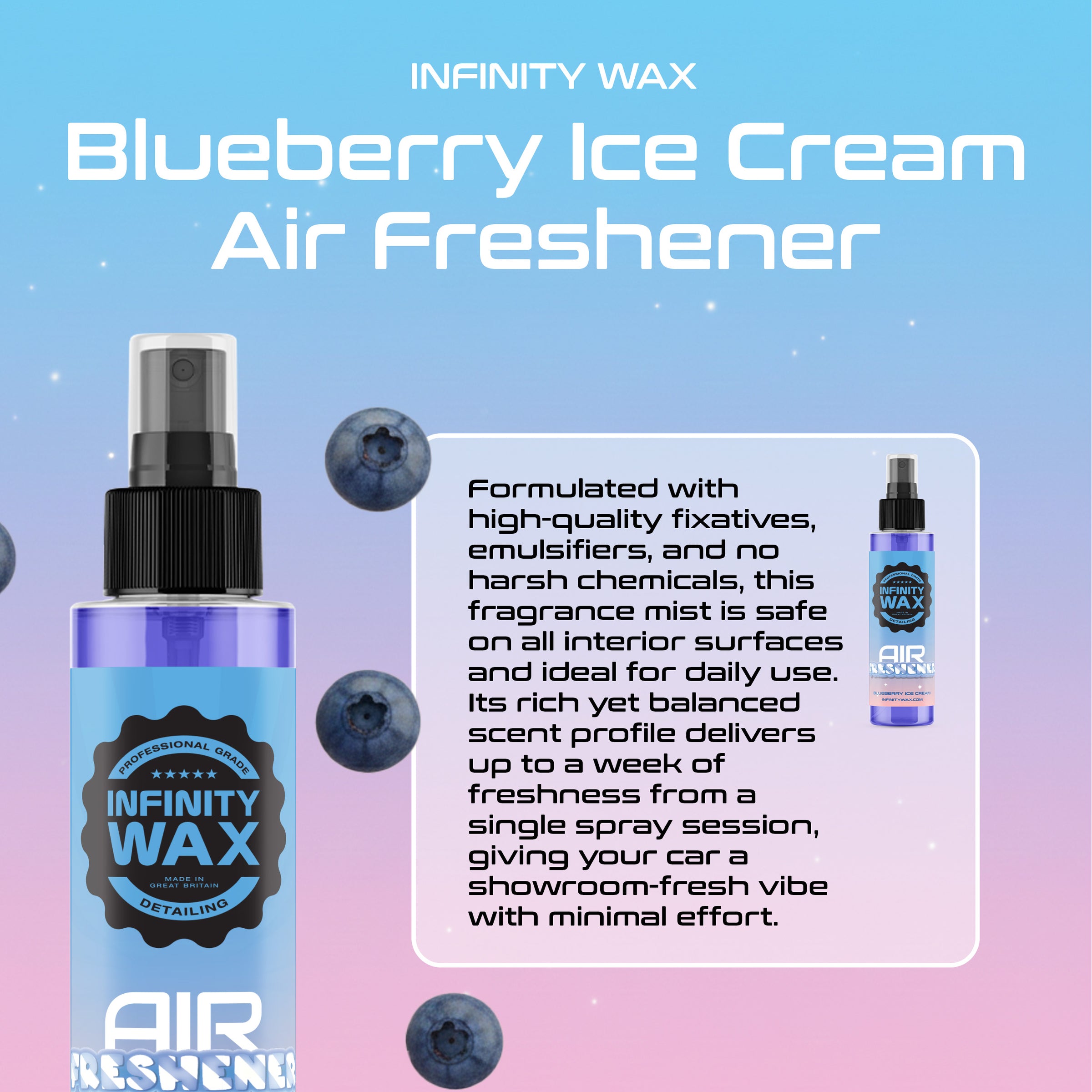 Blueberry Ice Cream Spray Air Freshener