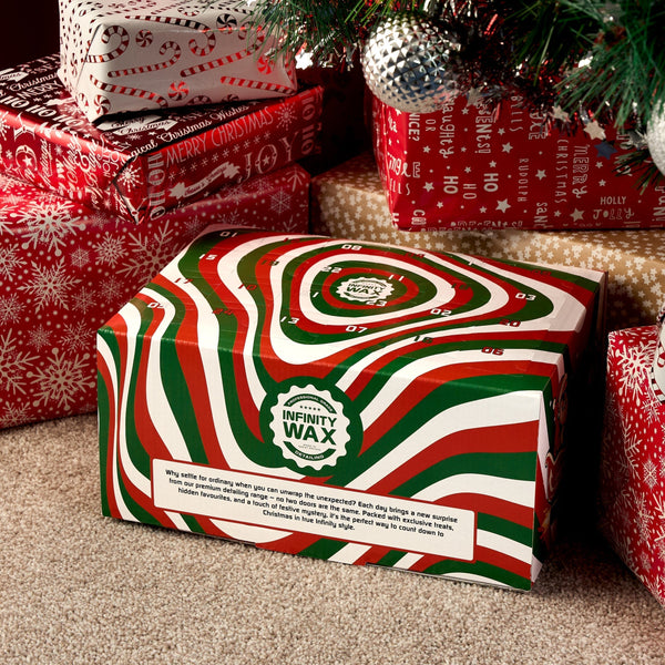 Infinity Wax Advent Calendar Under Christmas Tree