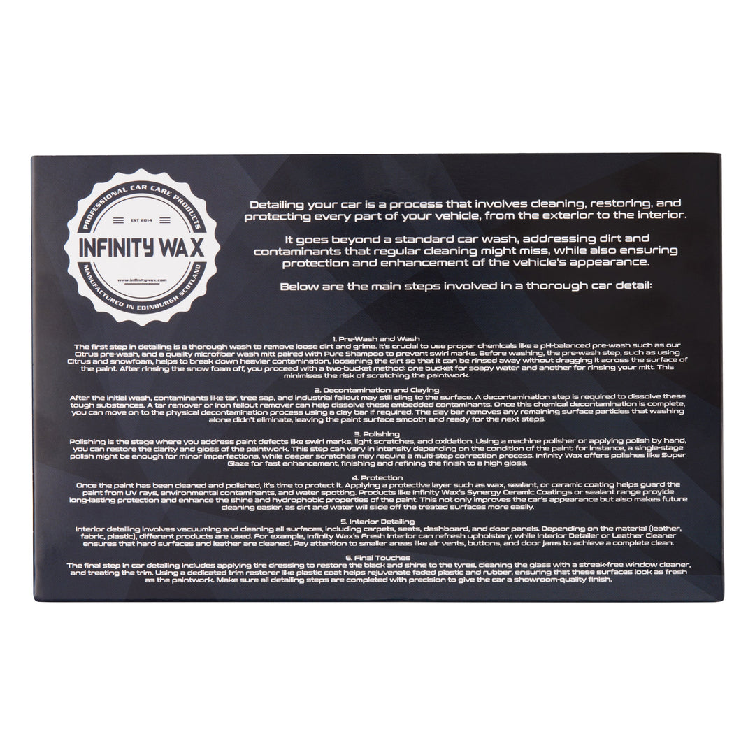 10 Piece Car Detailing Sample Box - Infinity Wax