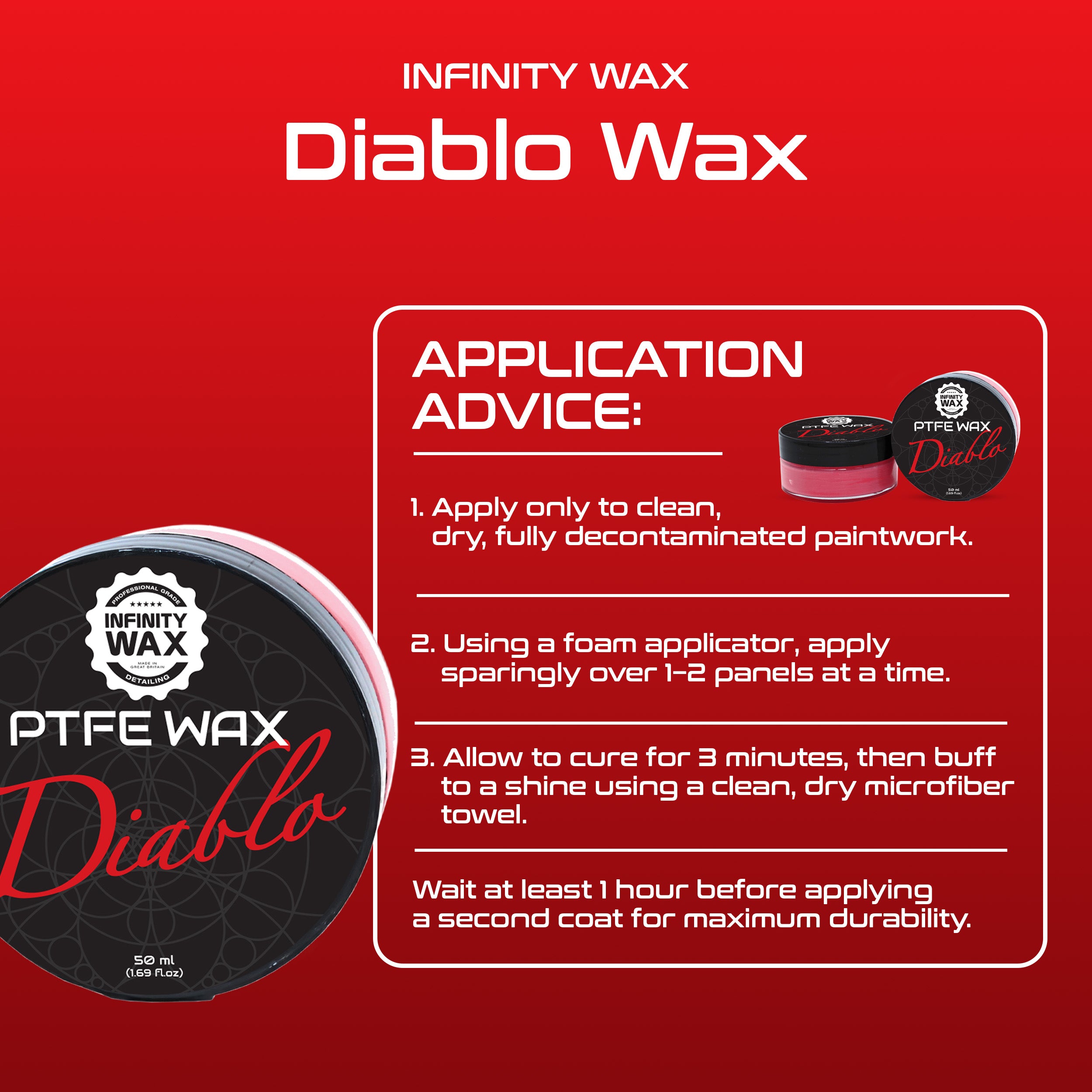 メンテナンス INFINITY WAX - DIABRO PTFE WAX 50ml Diablo PTFE Wax 50ml - Infinity Wax