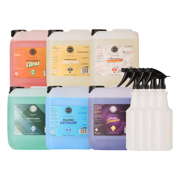 5L Car Detailing Mega Bundle Exterior With FREE Bottles