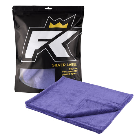 FibreKing Silver Label Drying Towel Grey - Infinity Wax
