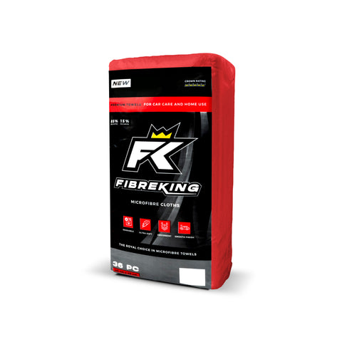 FibreKing Premium Microfibre Cloths - Various Colours