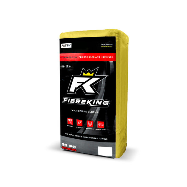 FibreKing Premium Microfibre Cloths - Various Colours