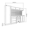 Modular Workshop Storage System 18 pcs (Tools Included) - Infinity Wax