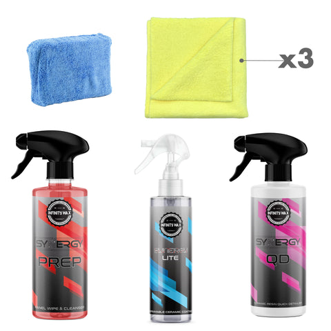 1 Year Ceramic Coating Bundle Complete Kit Synergy Lite by Infinity Wax
