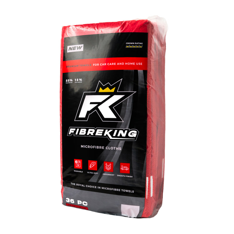 FibreKing Premium Microfibre Cloths - Various Colours