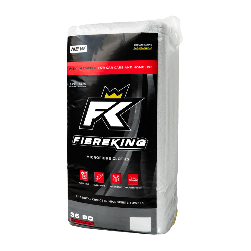FibreKing Premium Microfibre Cloths - Various Colours