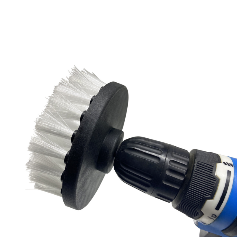 Drill Brush Attachment - Soft grade white