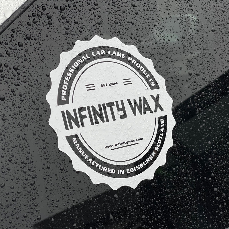 Infinity Wax Cut Vinyl Window Sticker
