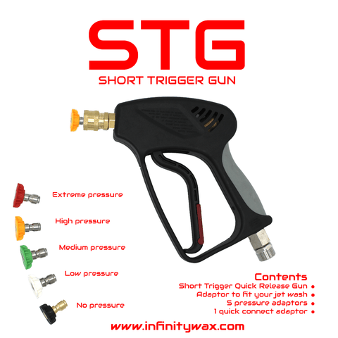 Kranzle Short Trigger Gun V2 with Quick Release Nozzles - Infinity Wax